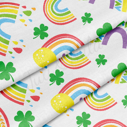 100% Cotton Fabric By the Yard Printed in USA Cotton Sateen - Cotton CTN1232 St. Patrick's Day