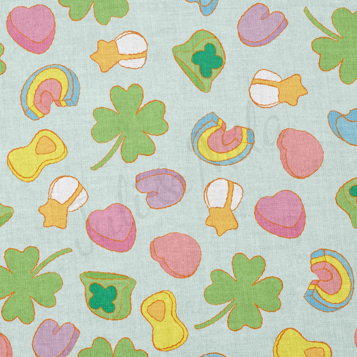 100% Cotton Fabric By the Yard Printed in USA Cotton Sateen - Cotton CTN1236 St. Patrick's Day
