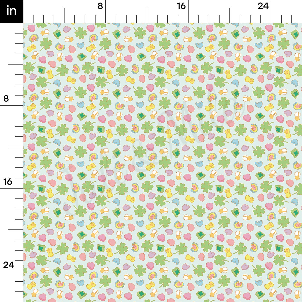 100% Cotton Fabric By the Yard Printed in USA Cotton Sateen - Cotton CTN1236 St. Patrick's Day