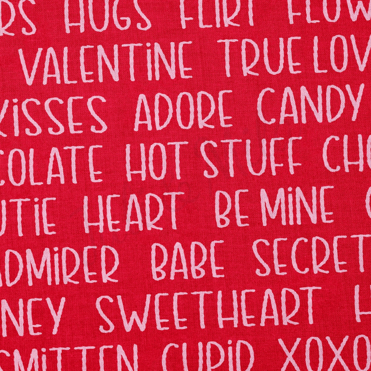 100% Cotton Fabric By the Yard Printed in USA Cotton Sateen - Cotton CTN1244 Valentine's Day