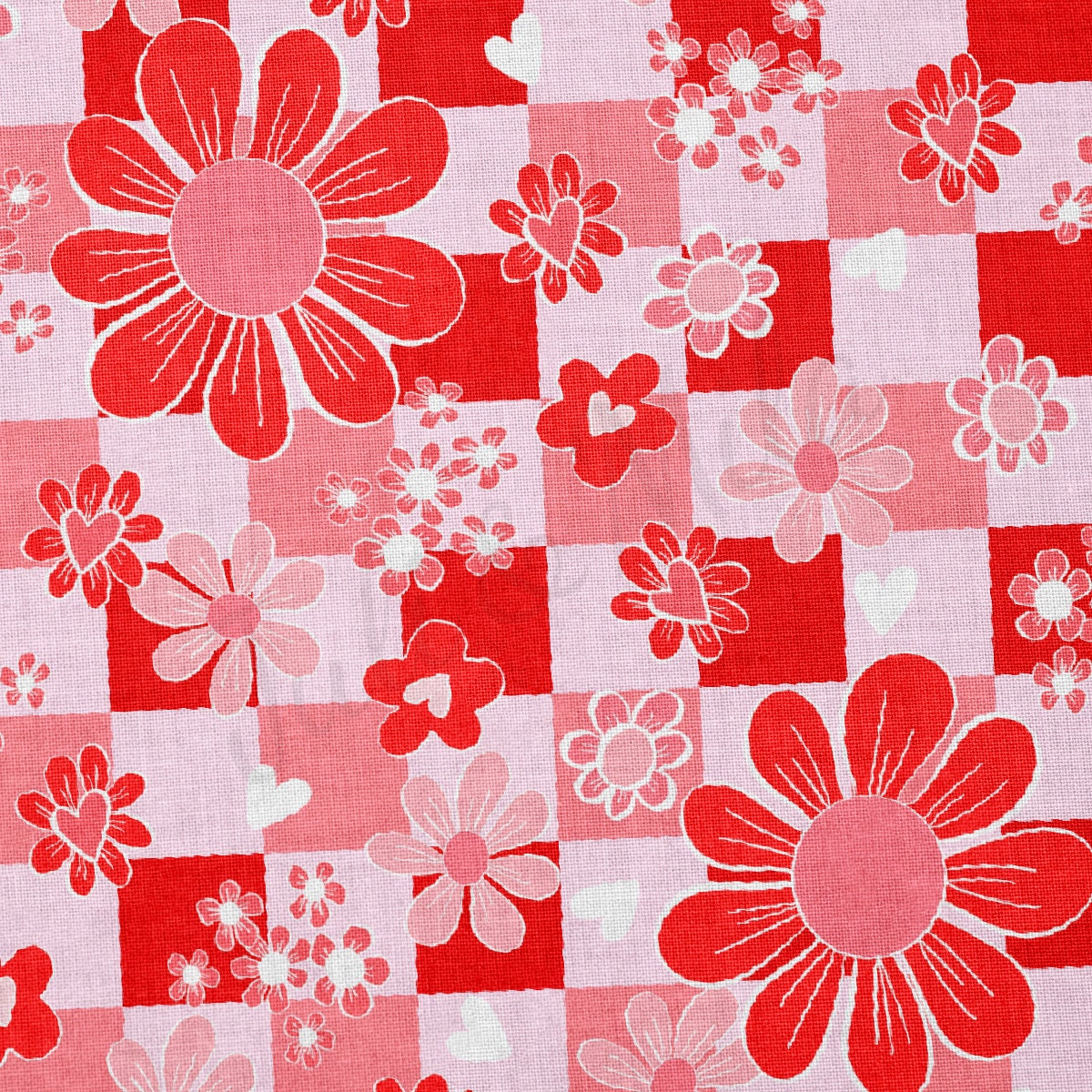 100% Cotton Fabric By the Yard Printed in USA Cotton Sateen - Cotton CTN1247 Valentine's Day