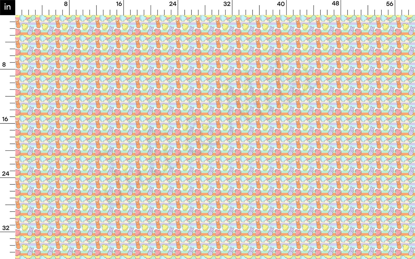 100% Cotton Fabric By the Yard Printed in USA Cotton Sateen - Cotton CTN1257 Easter