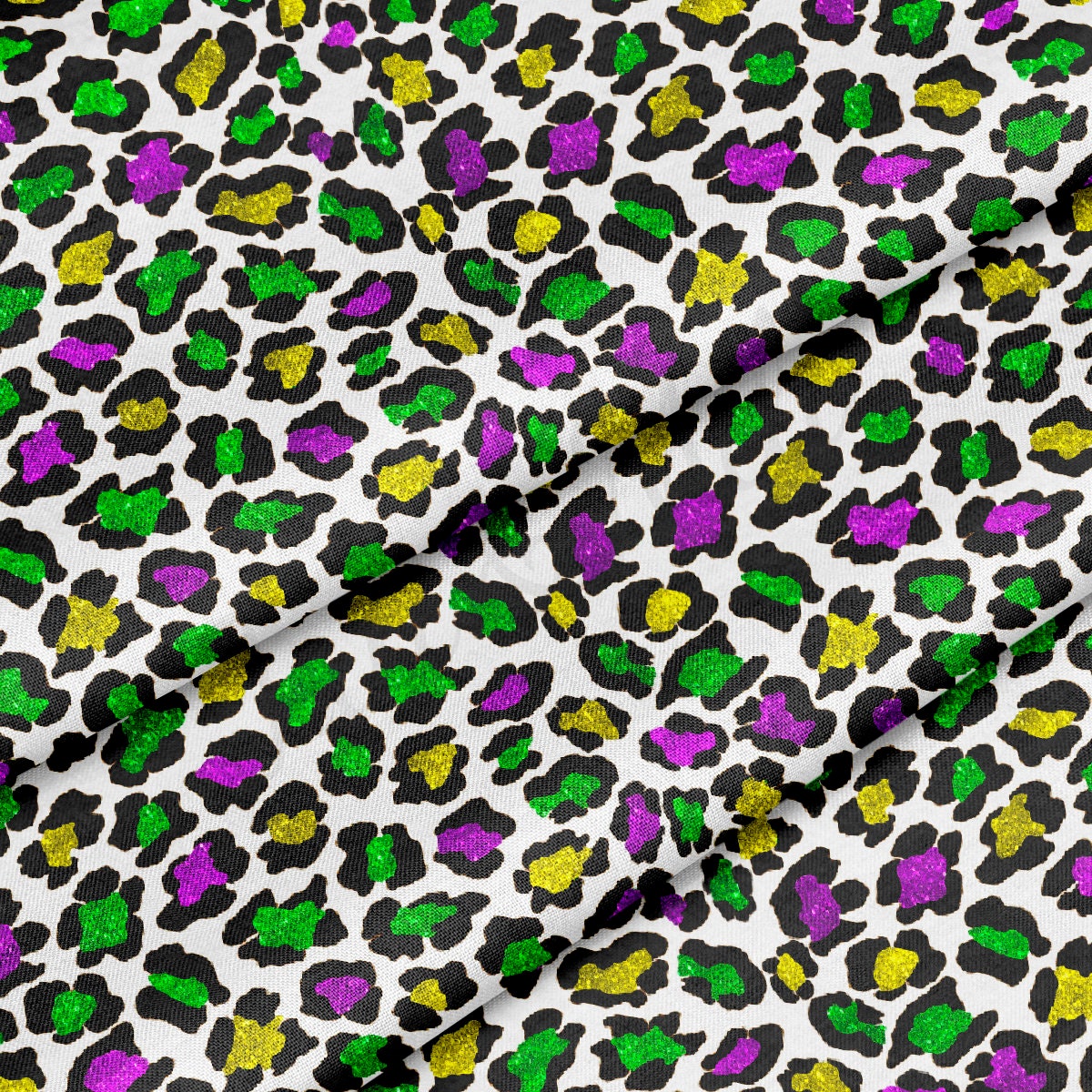 100% Cotton Fabric By the Yard Printed in USA Cotton Sateen - Cotton CTN1360 Mardi Gras