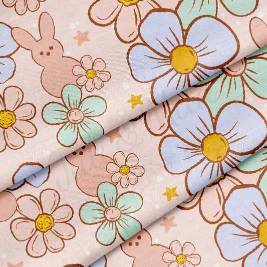 100% Cotton Fabric By the Yard Printed in USA Cotton Sateen - Cotton CTNEast119 Easter