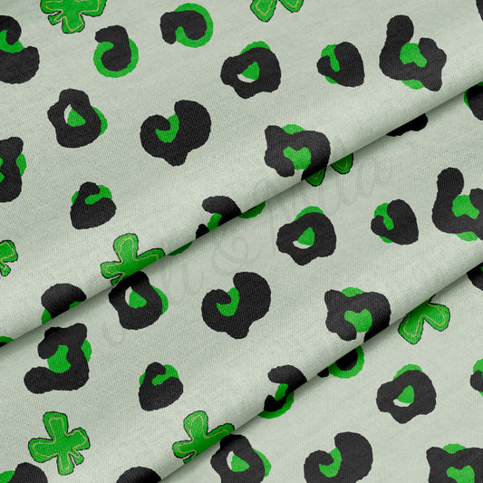 100% Cotton Fabric By the Yard Printed in USA Cotton Sateen - Cotton CTNPaintsmear66 St. Patrick's Day