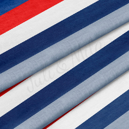 100% Cotton Fabric By the Yard Printed in USA Cotton Sateen - Cotton CTNPT84 4th of July