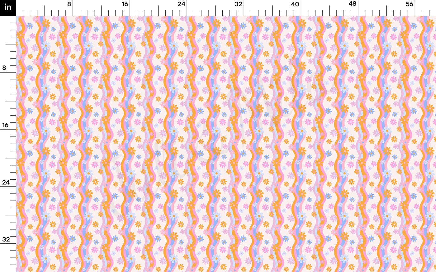 a ruler with a pattern on it