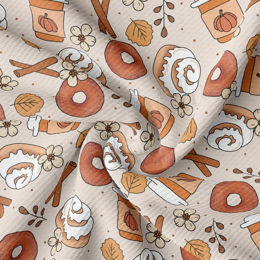 a pattern of donuts and donuts on a white background