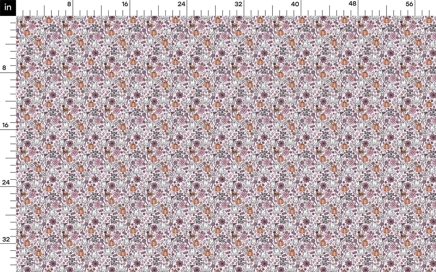 a ruler with a flower pattern on it