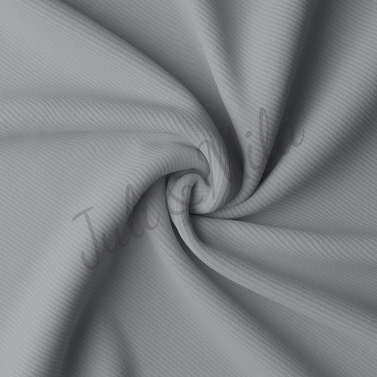 Ultimate Gray Rib Knit Fabric