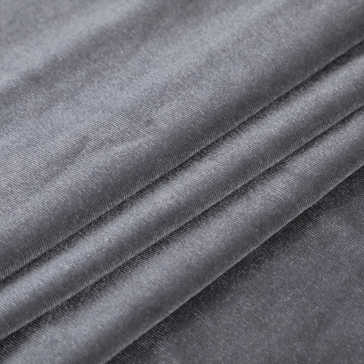 Gray Stretchy Velvet Fabric