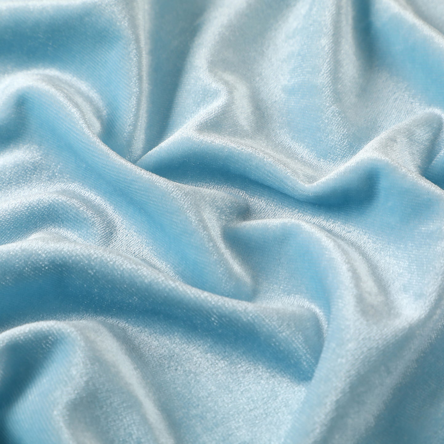 Angel Blue Stretchy Velvet Fabric