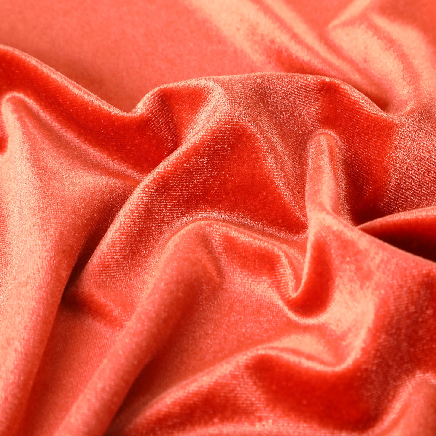 Autumn Orange Stretchy Velvet Fabric