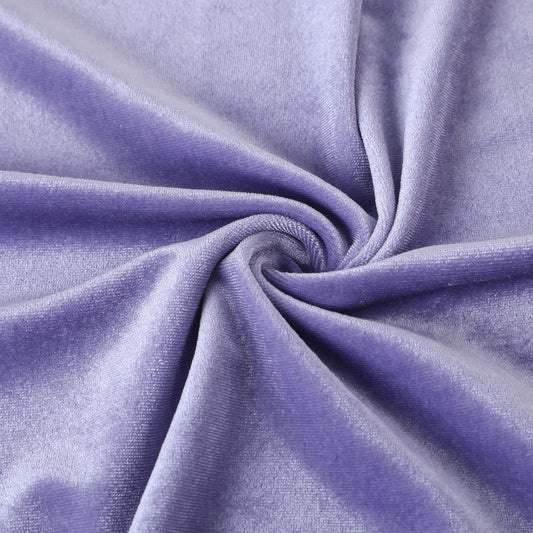 Lilac Stretchy Velvet Fabric