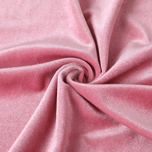 Mauve Stretchy Velvet Fabric