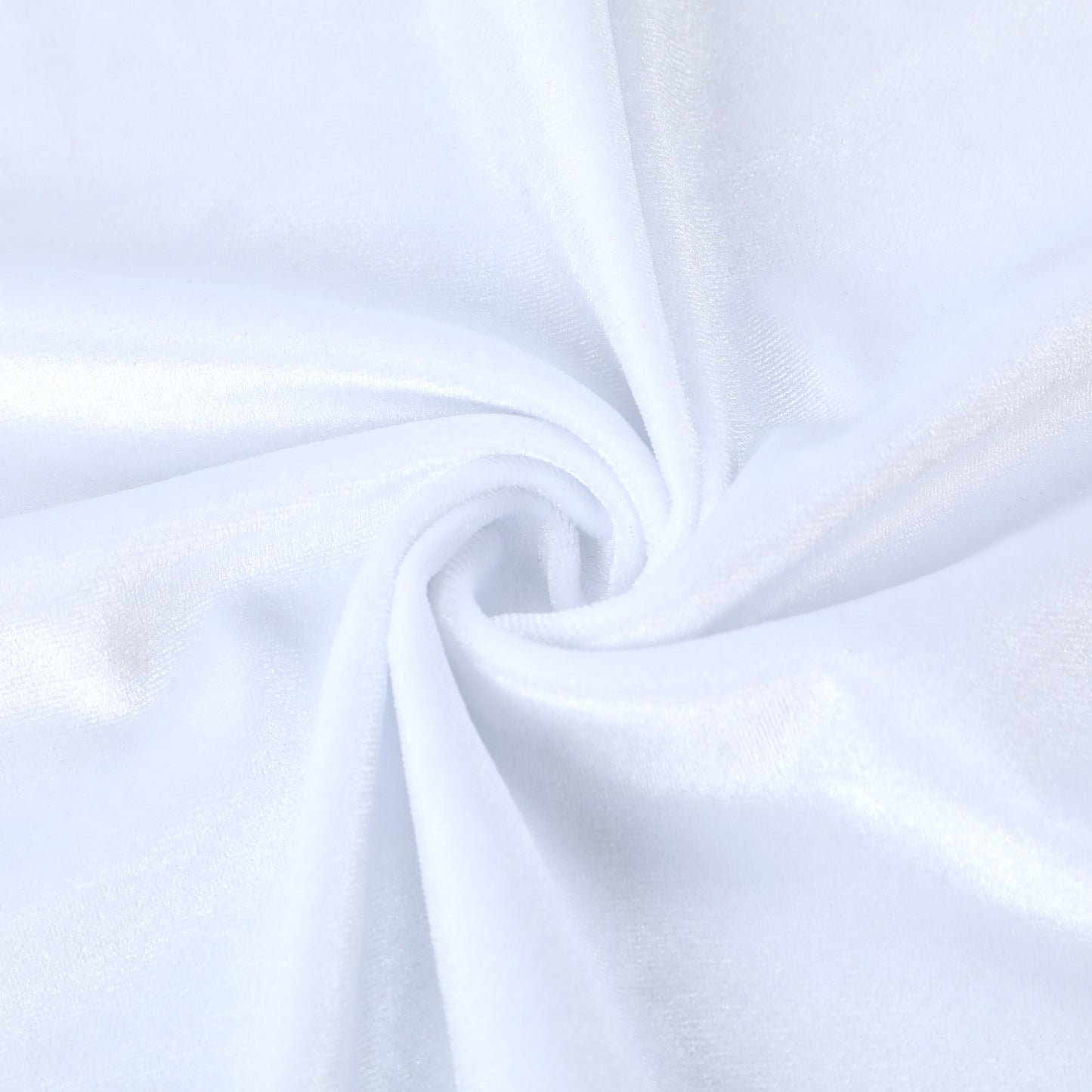 White Velvet Stretchy Velvet Fabric