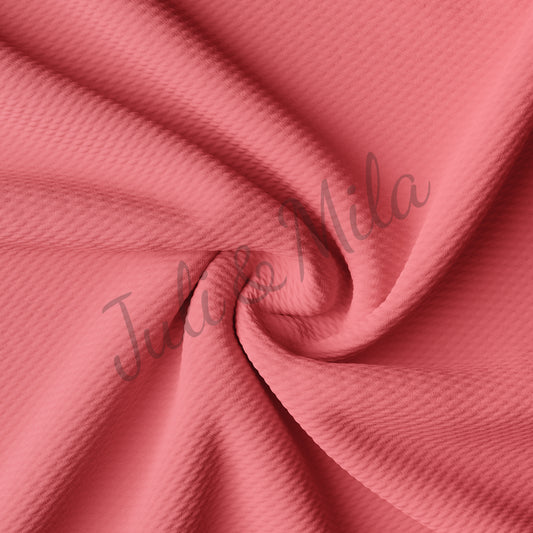 Coral Liverpool Bullet Textured Fabric