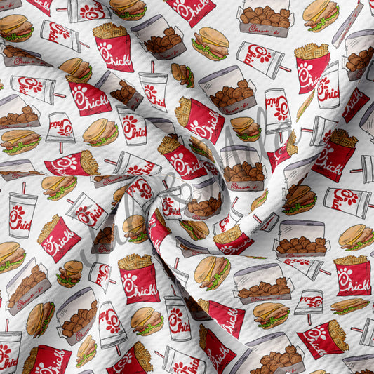 Printed Liverpool Bullet Textured Fabric