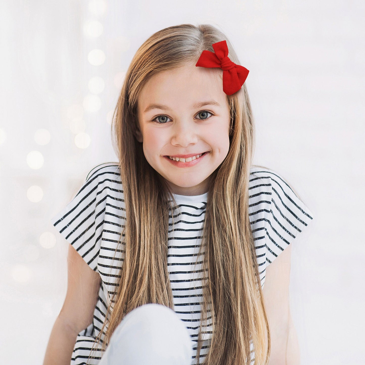 Linen hair bow clips bows for toddlers girls, school bow bows hair clips for girls barrettes alligator clip