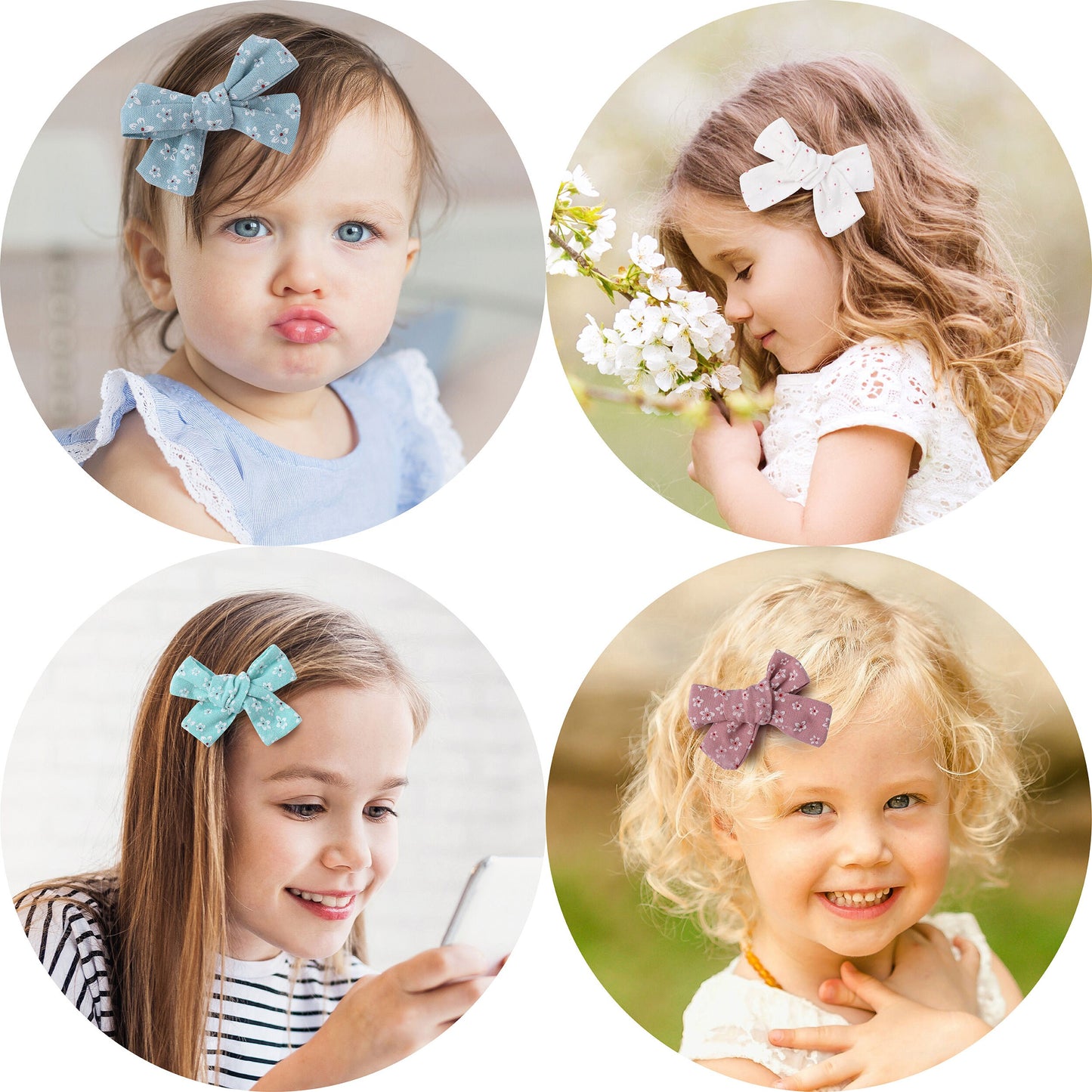 Linen hair bow clips bows for toddlers girls, school bow bows hair clips for girls barrettes alligator clip