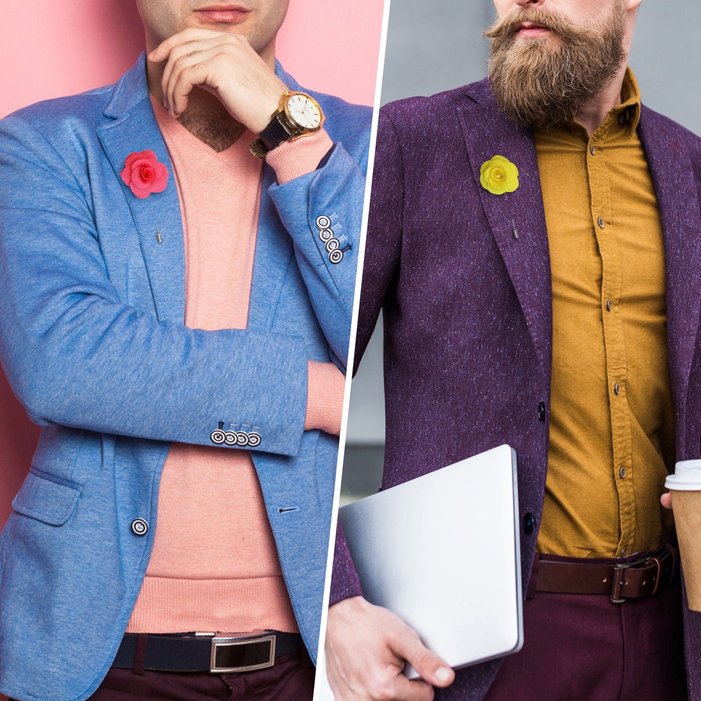 Royal Blue Lapel Pin, Lapel Pin, Flower Lapel Pin, Wedding Lapel Pin, Men Lapel Pin, Lapel Flower, Wedding Boutonniere, Gift, Men's Lapel