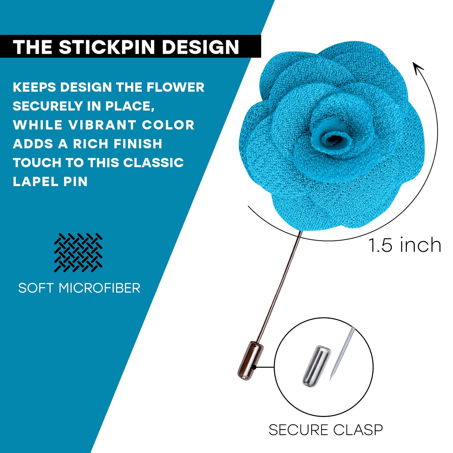 Turquoise Lapel Pin, Wedding Boutonniere, Flower Lapel Pin, Lapel Pin, Wedding Lapel Pin, Men Lapel Pin, Lapel Flower, Gift, Men's Lapel