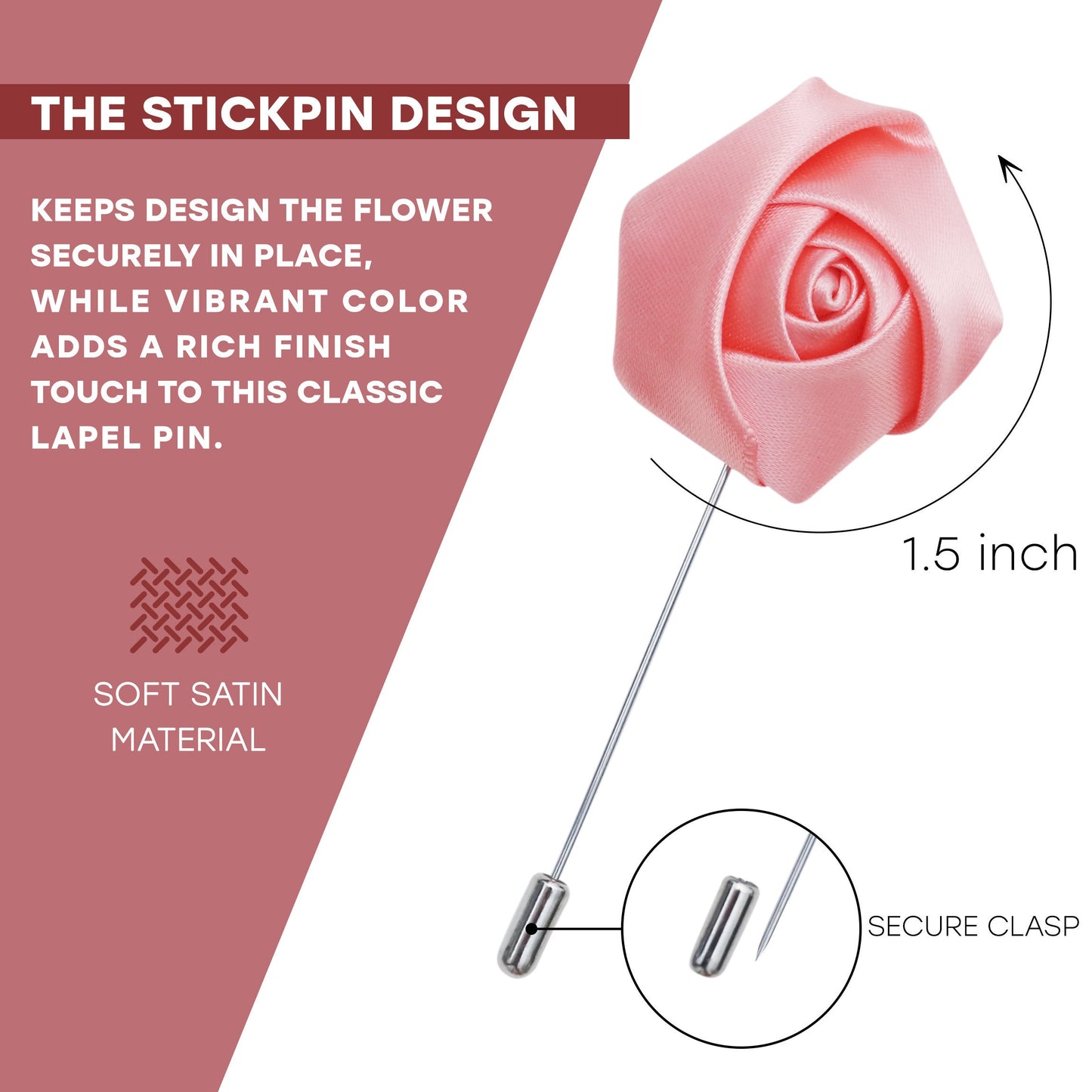 Flower Lapel Pin, Coral Lapel Pin, Lapel Pin, Wedding Lapel Pin, Men Lapel Pin, Lapel Flower, Wedding Boutonniere, Gift, Men's Lapel