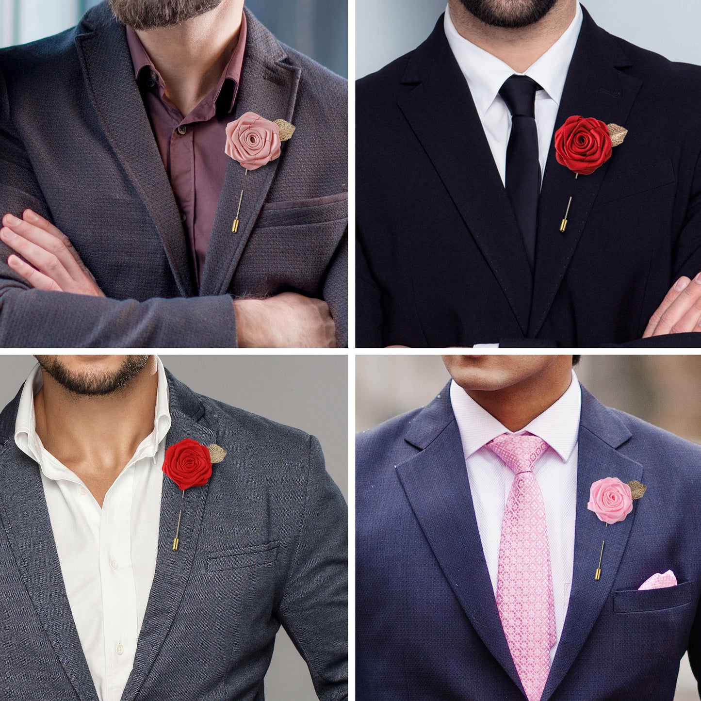Flower Lapel Pin, Red Lapel Pin, Lapel Pin, Wedding Lapel Pin, Men Lapel Pin, Lapel Flower, Wedding Boutonniere, Gift, Men's Lapel