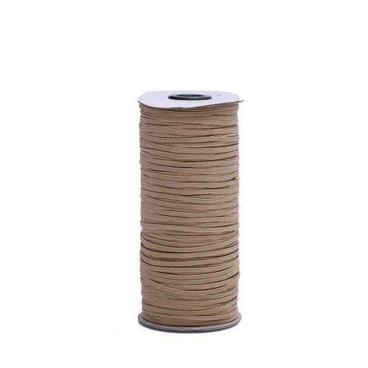 Tan 1/8 inch Elastic Roll - Elastic for Face Mask - Skinny Elastic - Elastic by the yard - Thin Elastic - Make Face Mask - 3 mm Elastic