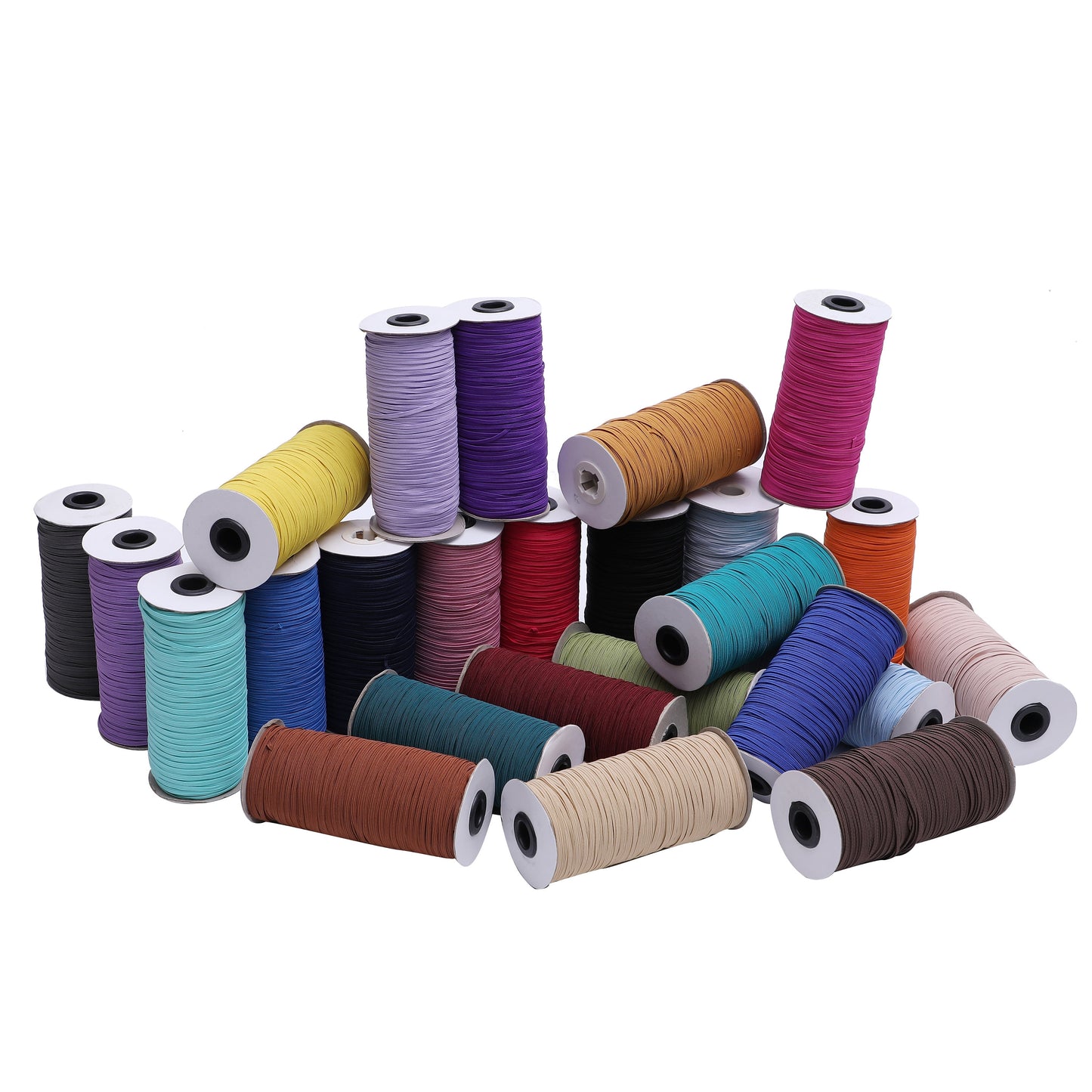 White 1/8 inch Elastic Roll - Elastic for Face Mask - Skinny Elastic - Elastic by the yard Thin Elastic for Face Mask 3 mm Rope Cord