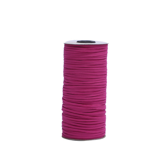 Fuchsia 1/8 inch Elastic Roll - Elastic for Face Mask - Skinny Elastic - Elastic by the yard - Thin Elastic - Make Face Mask - 3 mm Elastic