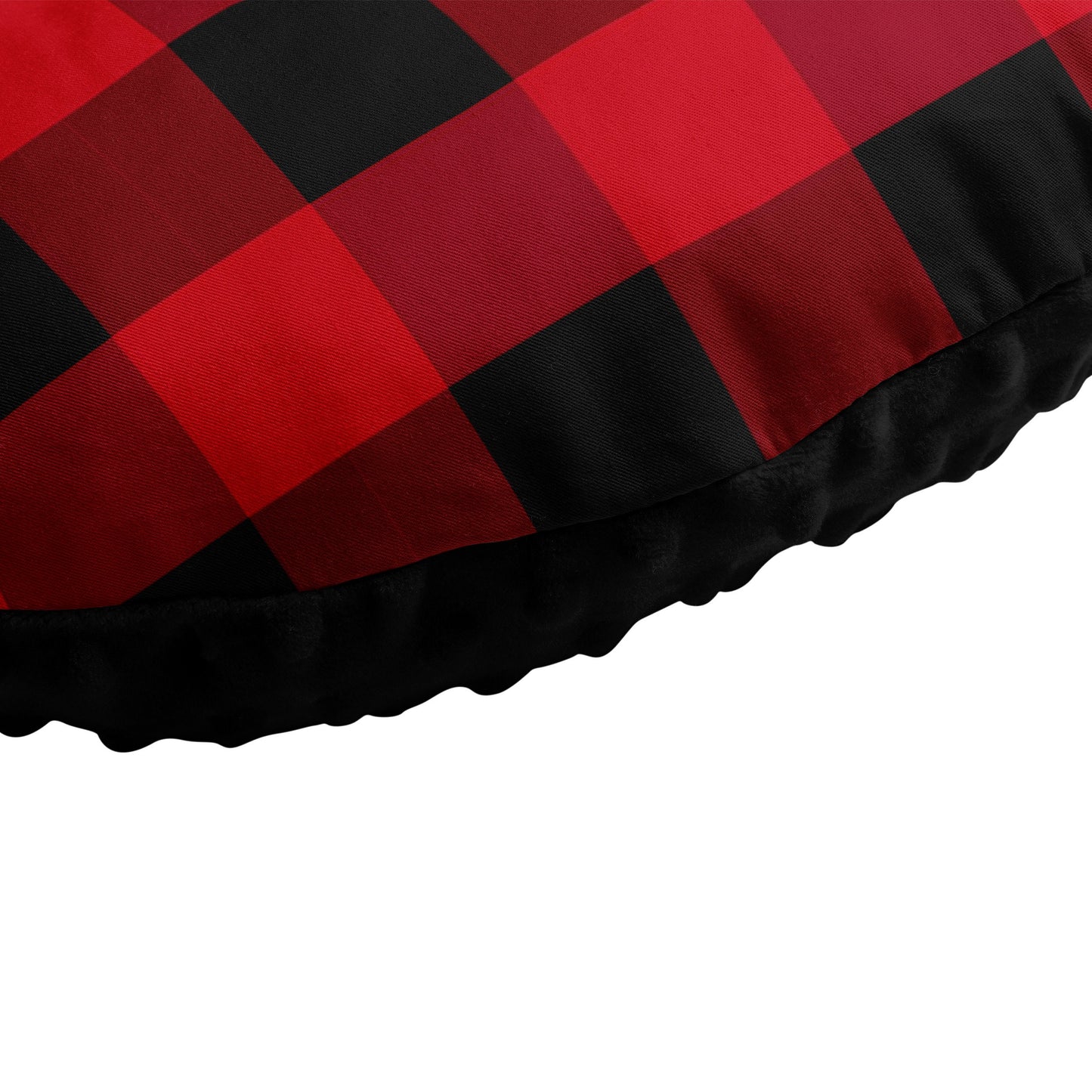 Nursing Pillow Cover,100%Cotton,Slipcover Minky Boy Girl-Woodland Nursery Decor for Baby Boys and Girls Pillow Cover Red Plaid Squares Cabin