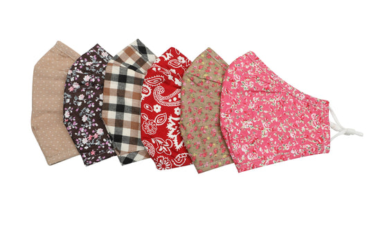 Face Mask with Filter Pocket, Washable Cotton Adult mask