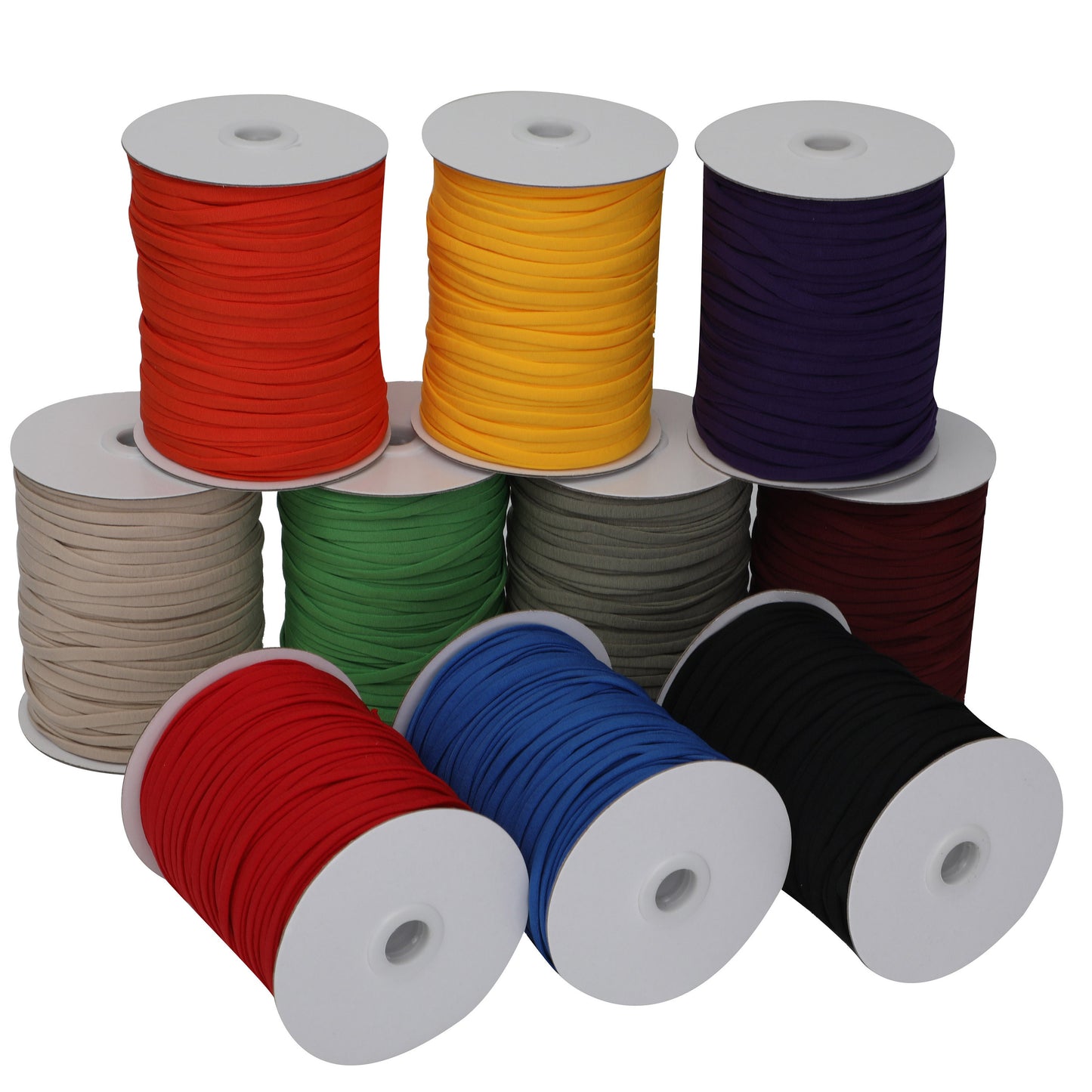 Nylon elastic rope skinny elastic cord for masks 6 mm flat elastic for making face masks - Elastic by the yard