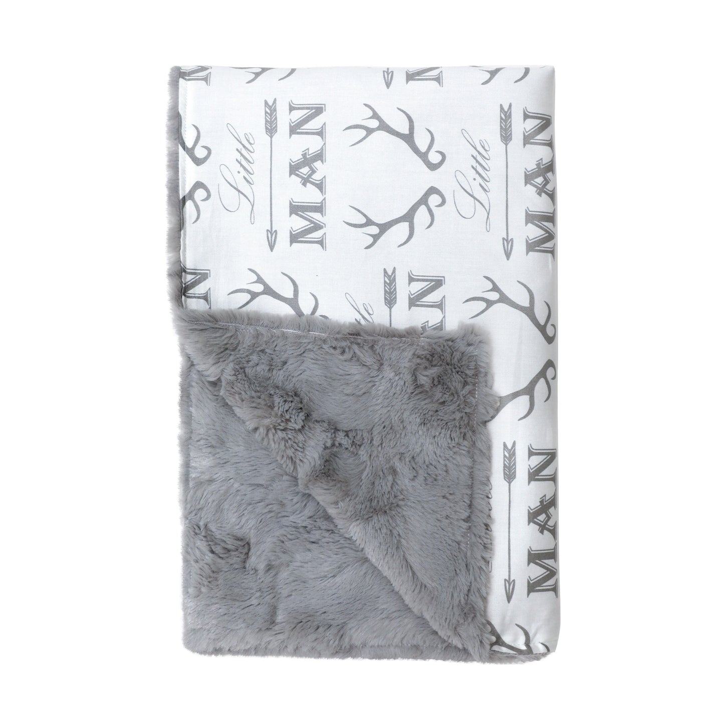 JLIKA Baby Blankets for Boys - Swaddle Newborn Receiving Minky Blanket Boy (Little Man), Blankets for boys