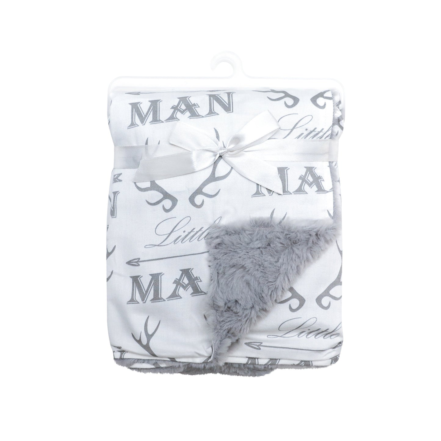 JLIKA Baby Blankets for Boys - Swaddle Newborn Receiving Minky Blanket Boy (Little Man), Blankets for boys