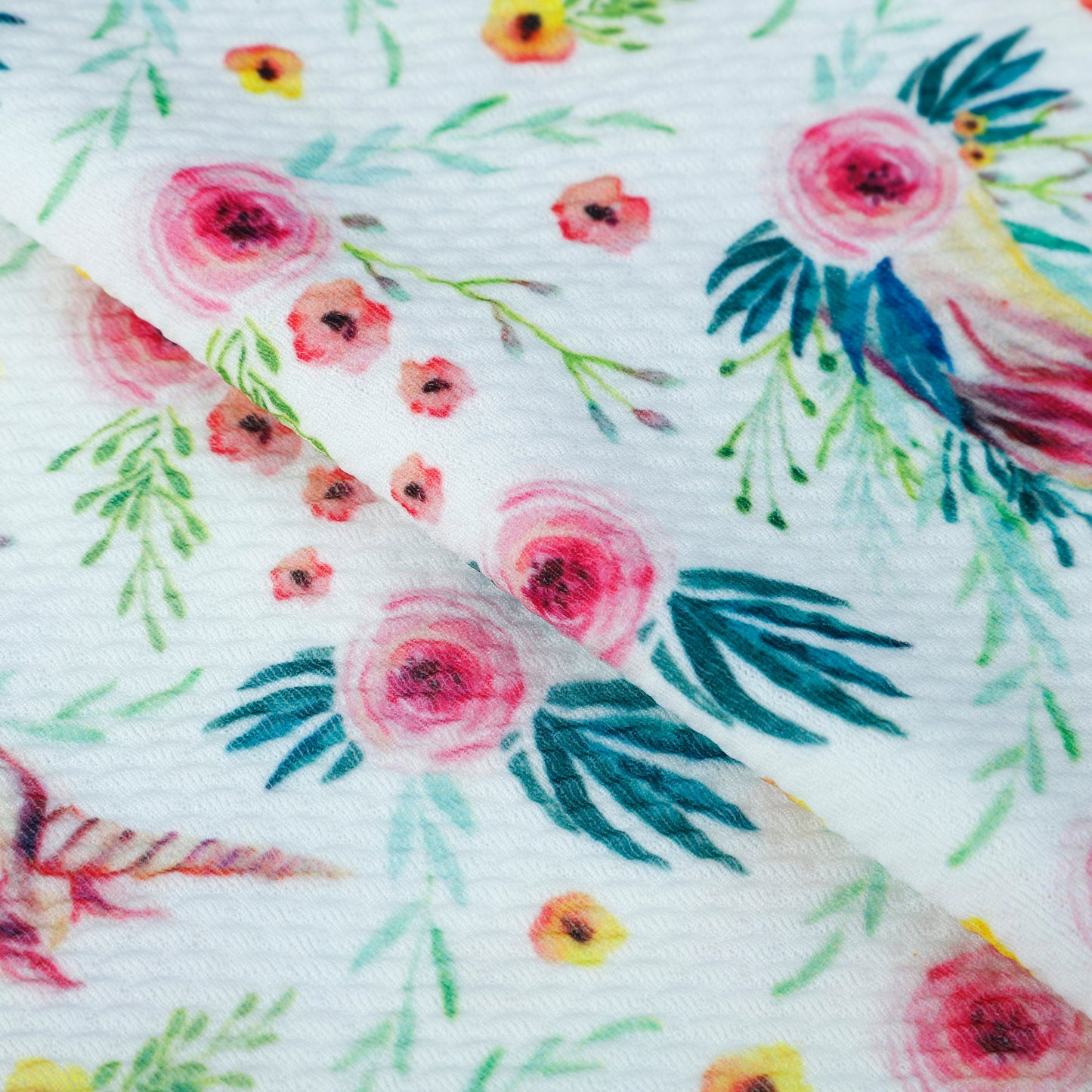 Unicorn Bullet Textured Fabric Floral (F10)