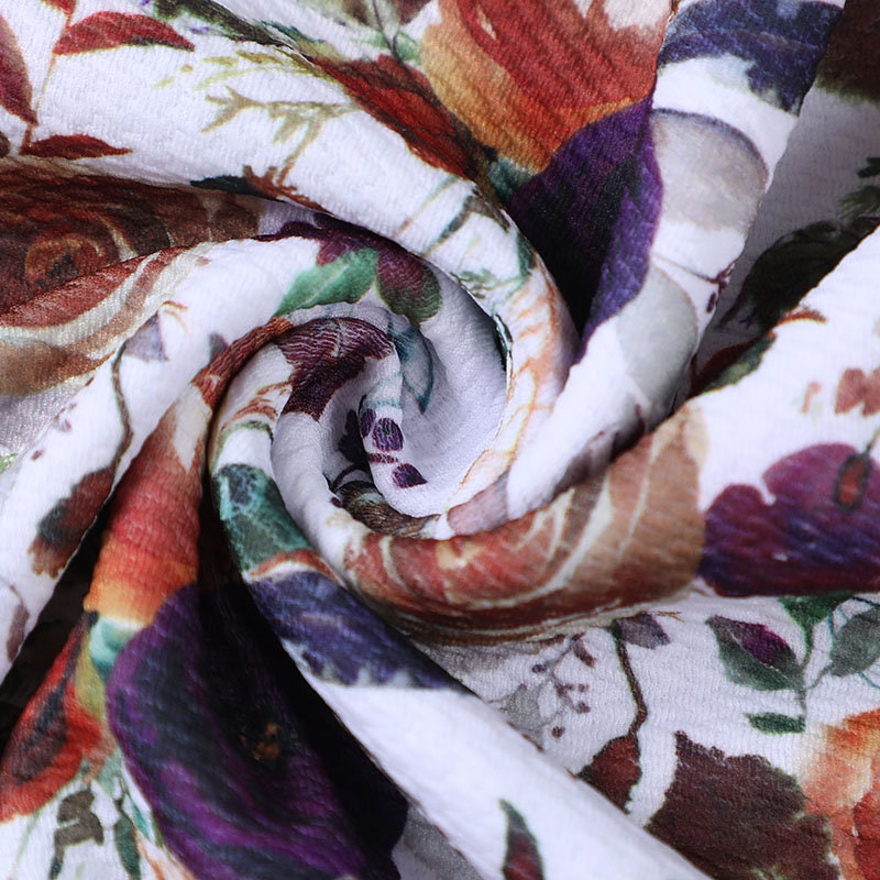 Floral Bullet Textured Fabric AA514