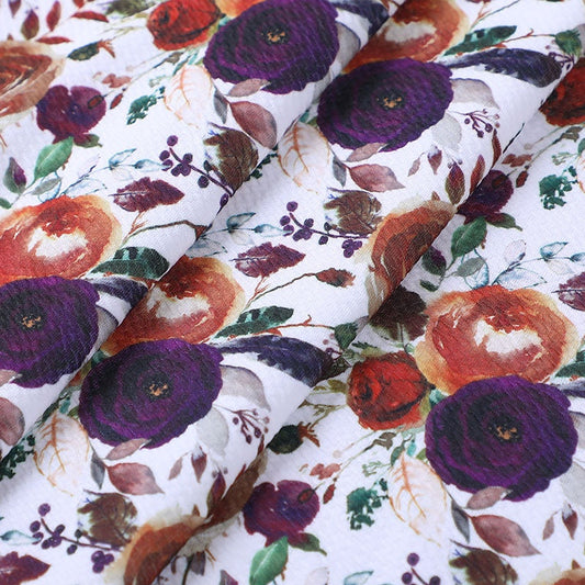 Floral Bullet Textured Fabric AA514
