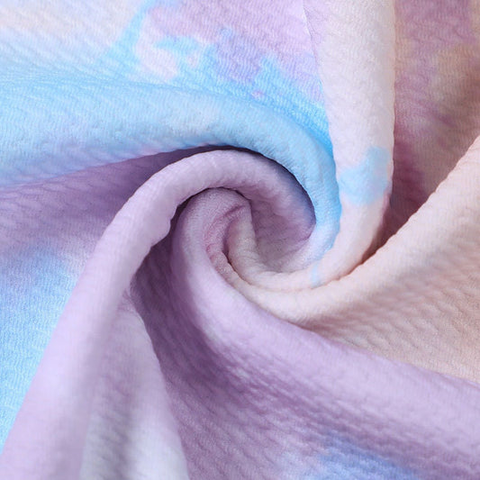 Tie Dye Bullet Textured Fabric Bow
