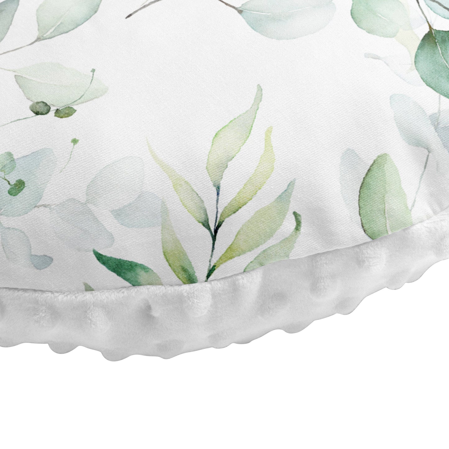 Nursing Pillow Cover, 100% Cotton , Slipcover Minky Boy Girl - Woodland Nursery Decor for Baby Boys and Girls Pillow Cover Greenery