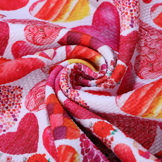 Bullet Textured Fabric Valentines day (V5)