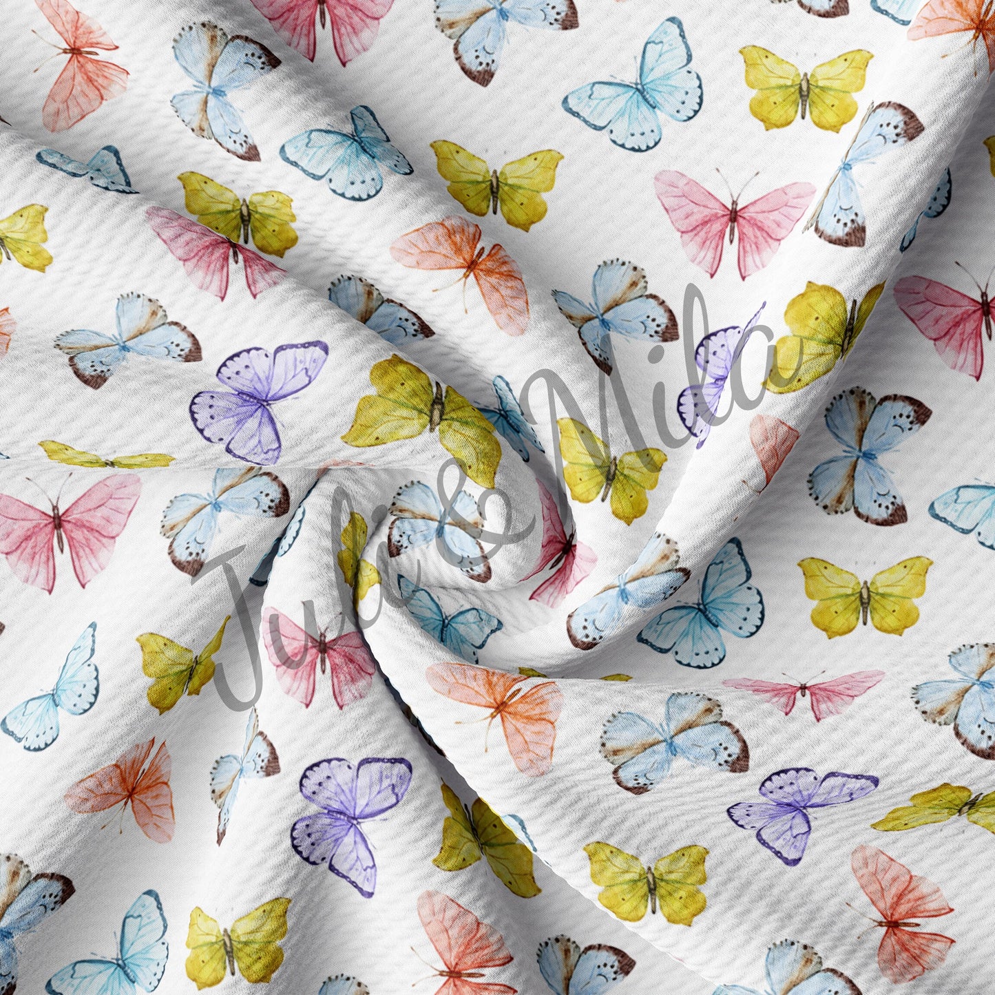 Easter Printed Liverpool Bullet Textured Fabric by the yard 4 Way Stretch Solid Strip Thick Liverpool Fabric Egg Bunny Pastel(E33)