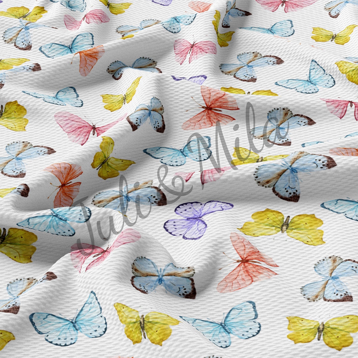 Easter Printed Liverpool Bullet Textured Fabric by the yard 4 Way Stretch Solid Strip Thick Liverpool Fabric Egg Bunny Pastel(E33)