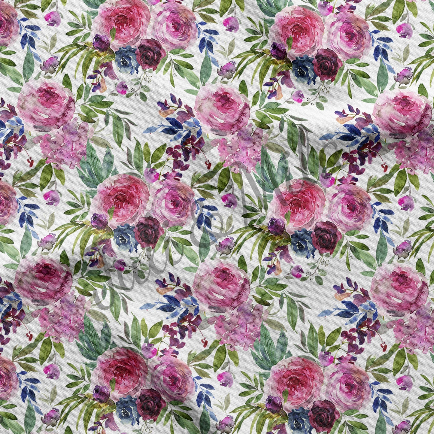 Floral Bullet Textured Fabric (F22)