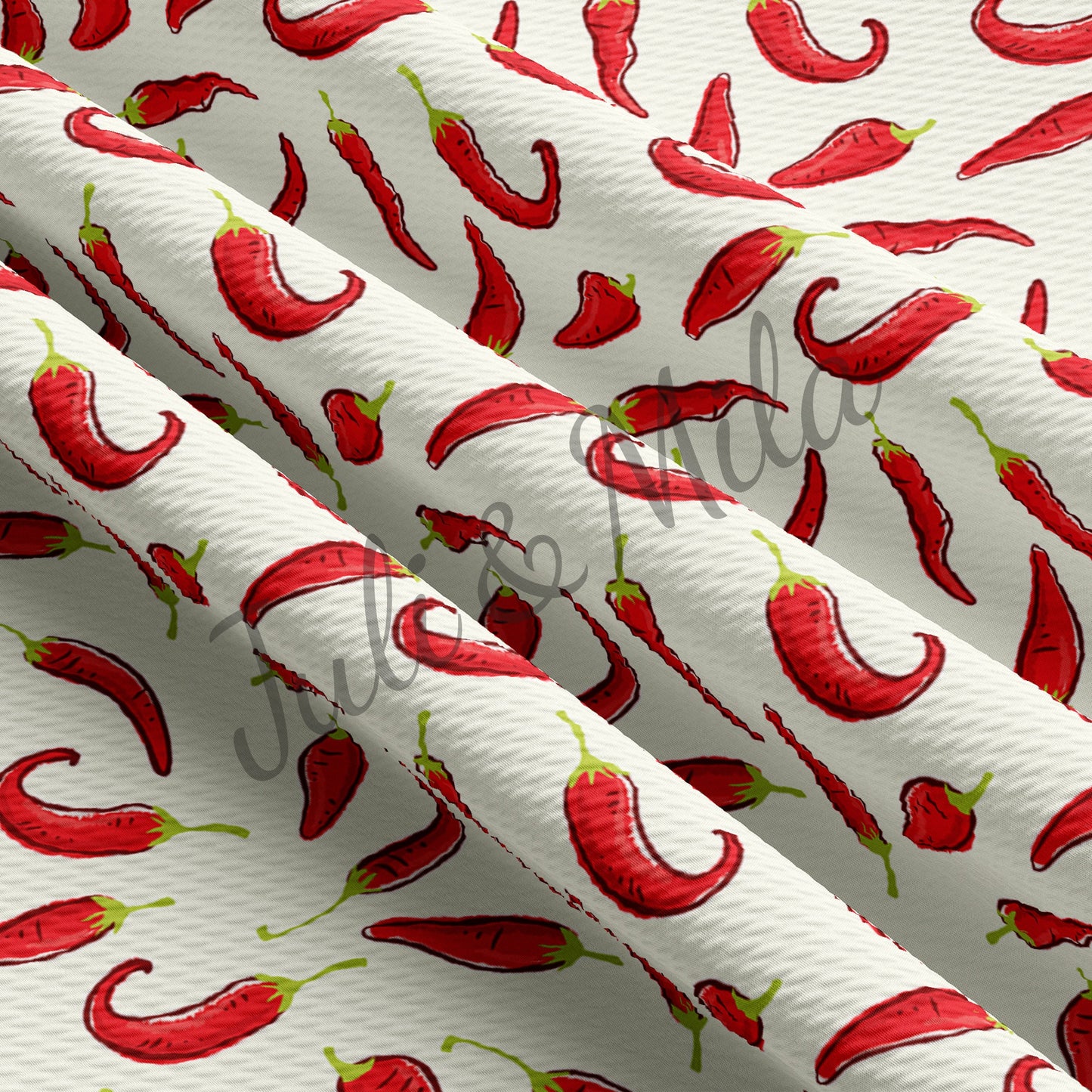 Chili Bullet Textured Fabric pepper AA65