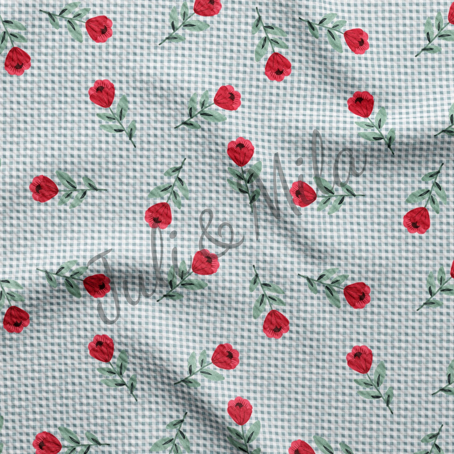 Bullet Textured Fabric Floral57