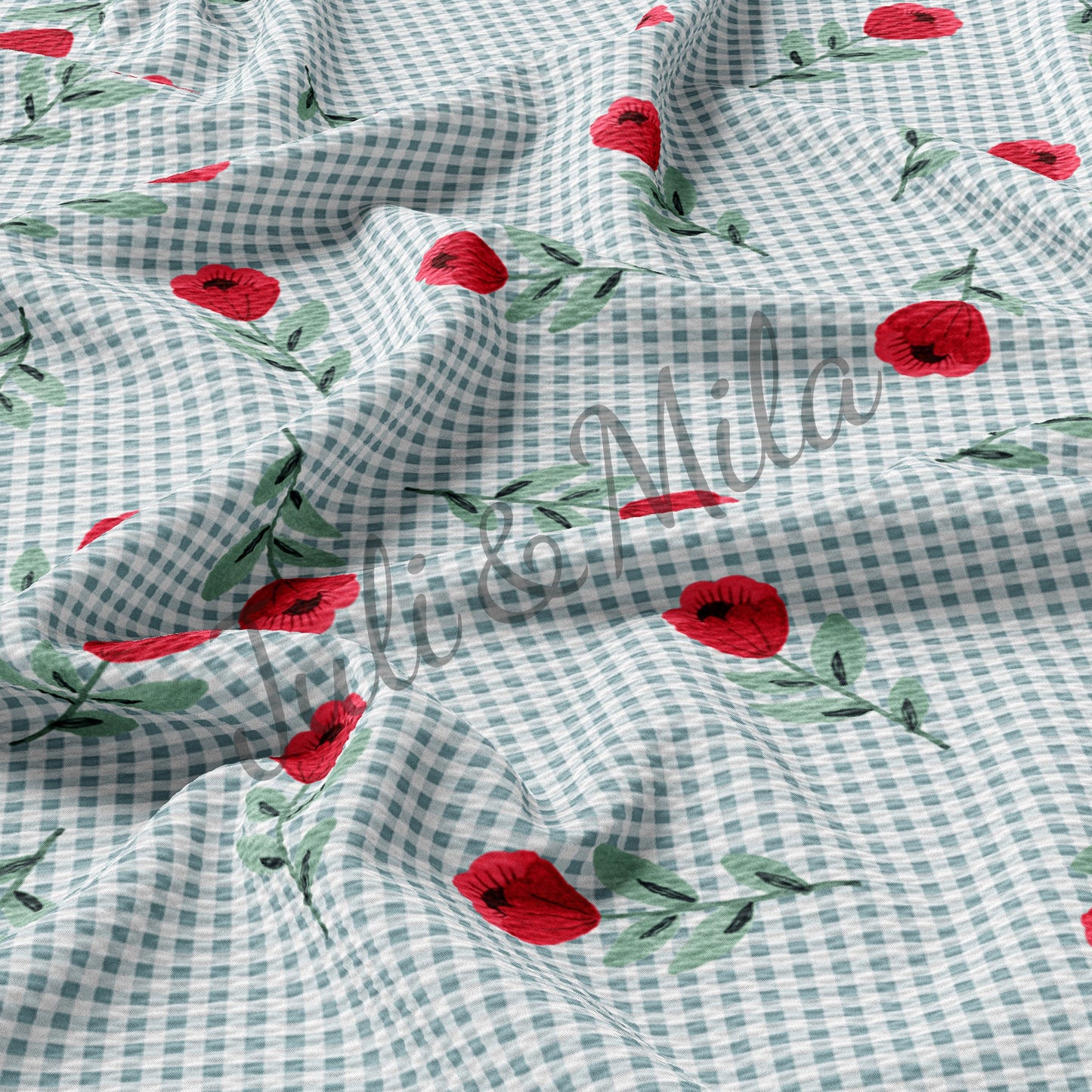 Bullet Textured Fabric Floral57