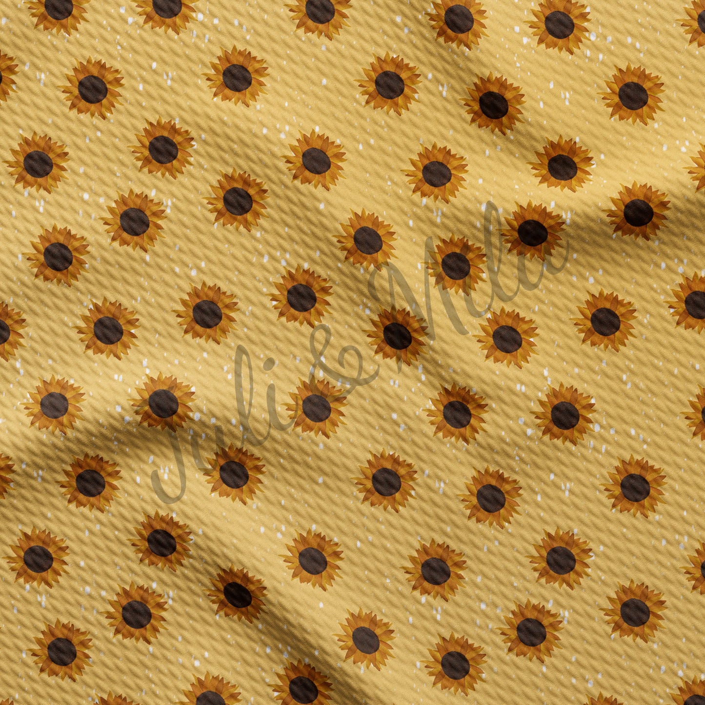 Printed Liverpool Bullet Textured Fabric (sunflower) AA42