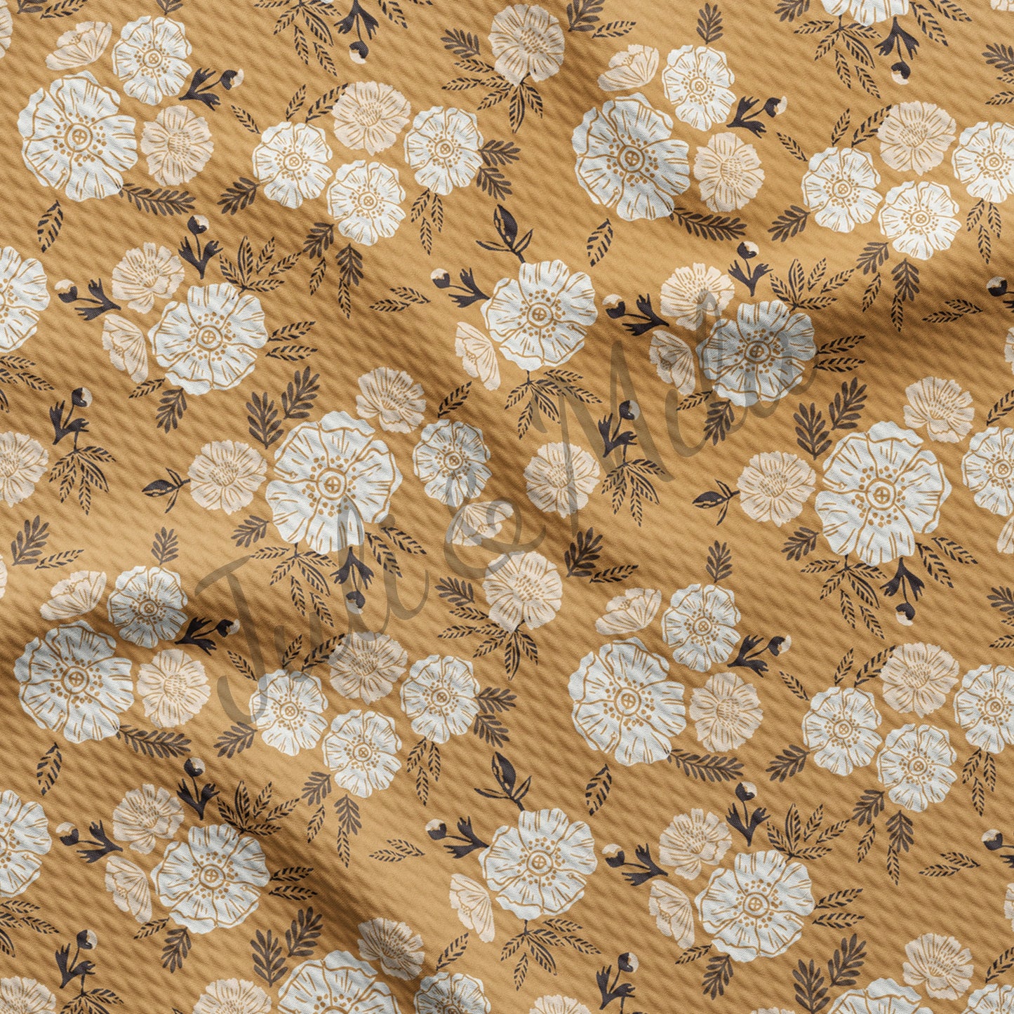Floral Bullet Textured Fabric Floral55